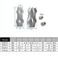 5Pcs Clip De Tornillo Para Cable De Acero Inoxidable M2-M5 Simplex 1/2-Post Calizador De Cuerda Simple Para Metalworking - details 22