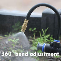 Boquilla De Latón Flexible Para Jardín Y Balcones 20/30/50cm Con Conector Rápido Para Riegera De Nieve 3/8" PE Tubo De Agua Dispersor De Fugas - details 0