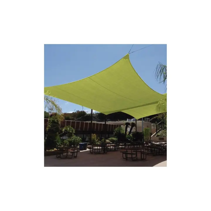 TOLDO VELA IMPERMEABLE  3,6 x 3,6 m  VERDE CLARO LISTA DE SUINPLAS DECORACIONES - 1