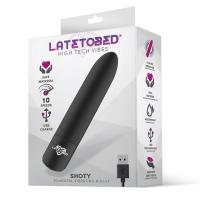 Bala Vibradora LATETOBED 10 Velocidades Shoty. Recargable USB. Silicona Segura. Impermeable. 10 cm x 1.98 cm - details 3