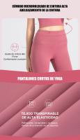 FREES COPES Mallas Deportivas Cintura Alta Mujer Sin Costuras，seamless yoga leggings - details 3