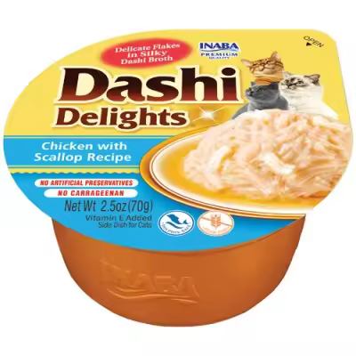 Inaba Inaba churu Dashi Delights Pollo con Vieira - Complemento alimentario para gatos - 1