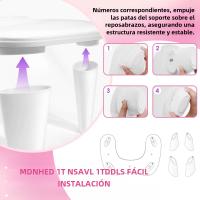 Almohadilla De Manicura De Cuero PU Portátil Con Diseño De Inclinación Soporte Desmontable Para Uñas Herramienta De Manicura - details 2