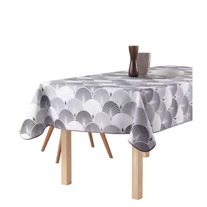 ARTEMANTEL Mantel Antimanchas SHELL BEIGE de Poliéster para Mesa Rectangular o Redondo - Elegancia y Practicidad - 1