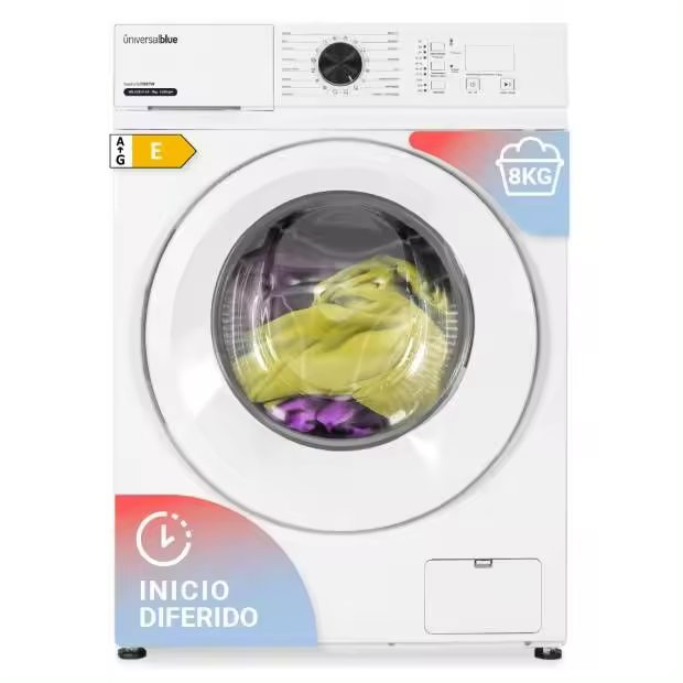 Universalblue Lavadora UBLA2816-2 8 Kg Carga Frontal Blanca - 1