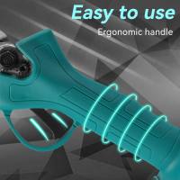 Tijeras de podar eléctricas inalámbricas 500W - Cortador profesional para jardín con motor sin escobillas, 2 baterías 9000mAh, hoja de carburo de tungsteno, corte de 25mm (Incluye cargador UE, herramientas y accesorios) - details 4