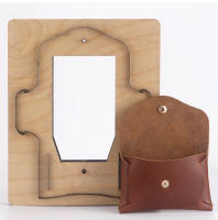 Molde De Corte Para Cuero Billetera Monedero Herramienta De Terciario Para Manualidades Y Costura Patrón De Tarjeta De Fabricación De Bolsas - details 3