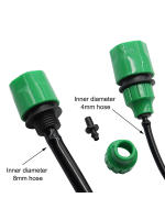 2Pcs Adaptador De Conexión Rápida Con Conector Barbado De 1/4 (ID 4mm) O 3/8'' (8mm) Para Riego Del Jardín Herramientas De Jardinería - details 2