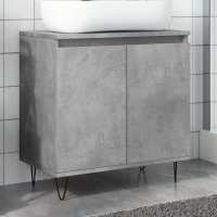 vidaXL Armario de baño madera de ingeniería gris hormigón 58x33x60 cm - details 0