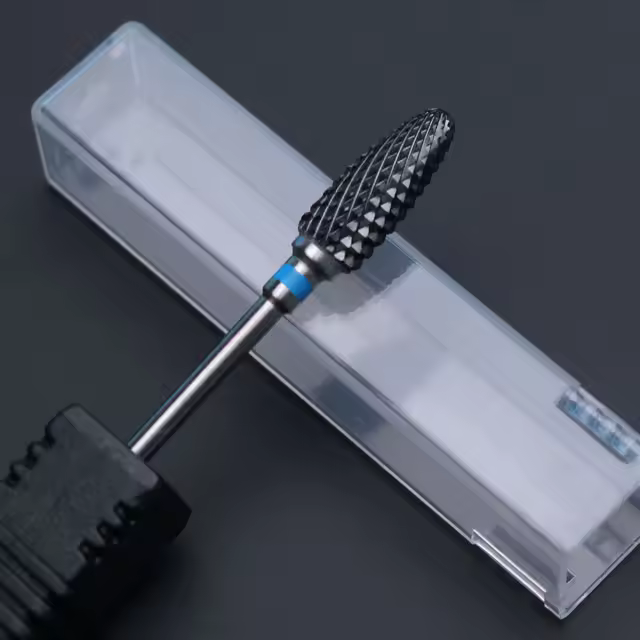 Cutter De Cerámica Para Manicura Brocas De Uñas Eléctricas Accesorios De Fregado Rosa Azul Herramientas De Corte Para Uñas - 1