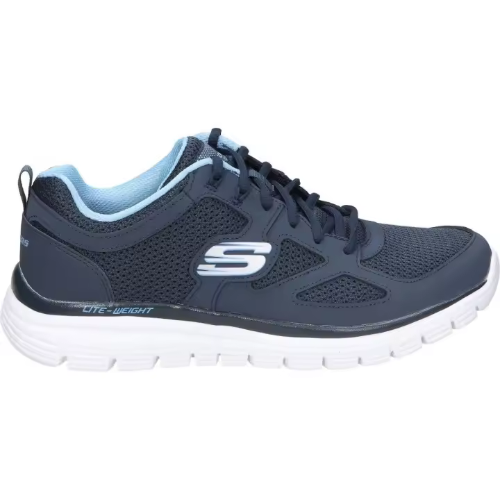 SKECHERS | Deportiva Skechers Burns Agoura para Hombre – Zapatilla Casual en Color Azul Marino – Sneaker con Cierre de Cordones – Estilo Casual – Cómodas – Modelo 52635-NVY - 1
