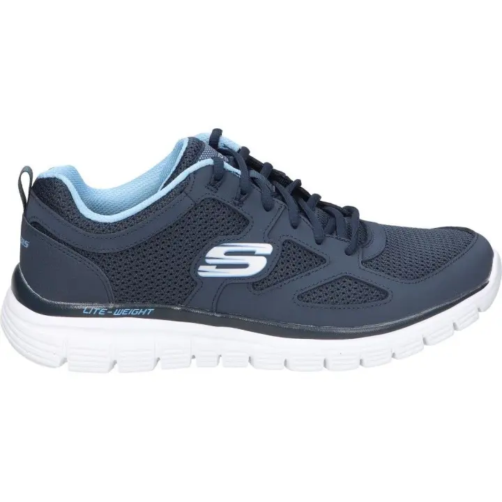 SKECHERS | Deportiva Skechers Burns Agoura para Hombre – Zapatilla Casual en Color Azul Marino – Sneaker con Cierre de Cordones – Estilo Casual – Cómodas – Modelo 52635-NVY - 1