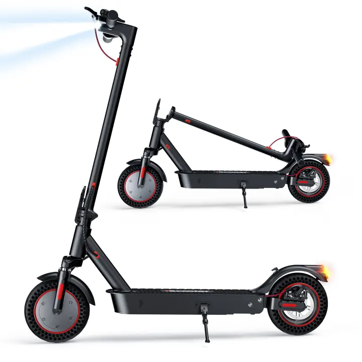 Patinete eléctrico con bolsa - IScooter I9Max - Neumáticos de 10 pulgadas - 500 vatios - Con app - Autonomía 30-40 km - Plegable - Carga máxima 120 kg - 1