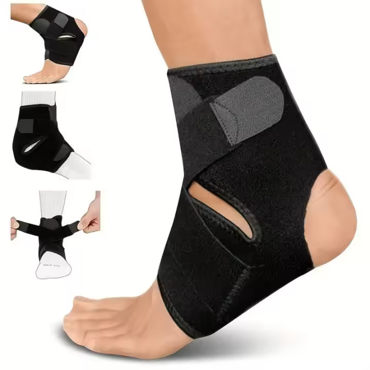 Mordaza De Tendón De Aquiles Ajustable Y Transpirable Soporte Ergonómico Para Pies Tamaño 33.2 * 20cm Para Running Baloncesto Voleibol - 1