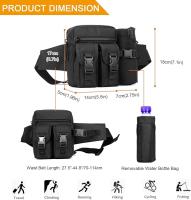 Riñonera táctica con Bolsa para botella de Agua, riñonera para pasar al perro, Correr, senderismo, Viajes al Aire Libre. - details 0
