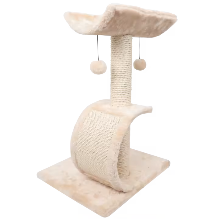 Nobleza - Árbol Rascador para Gatos Medidas: 41 * 35 * 60 cm, Color:Beige - 1