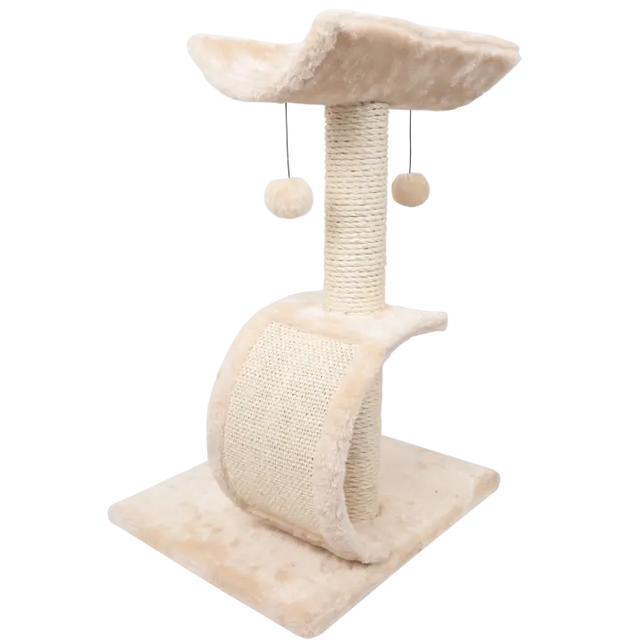 Nobleza - Árbol Rascador para Gatos Medidas: 41 * 35 * 60 cm, Color:Beige - 1