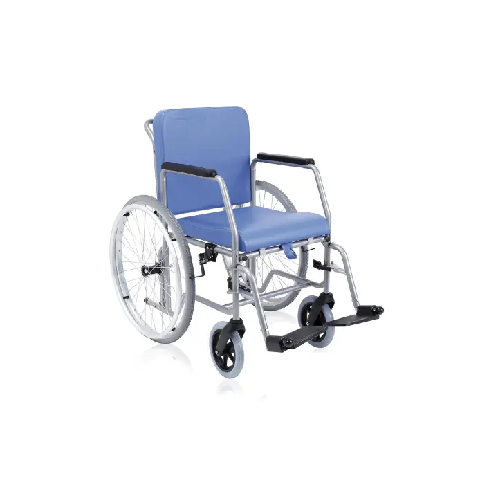 Moretti Iberica Silla de Ruedas de Acero para Baño RC410 - Cómoda y Segura - 1