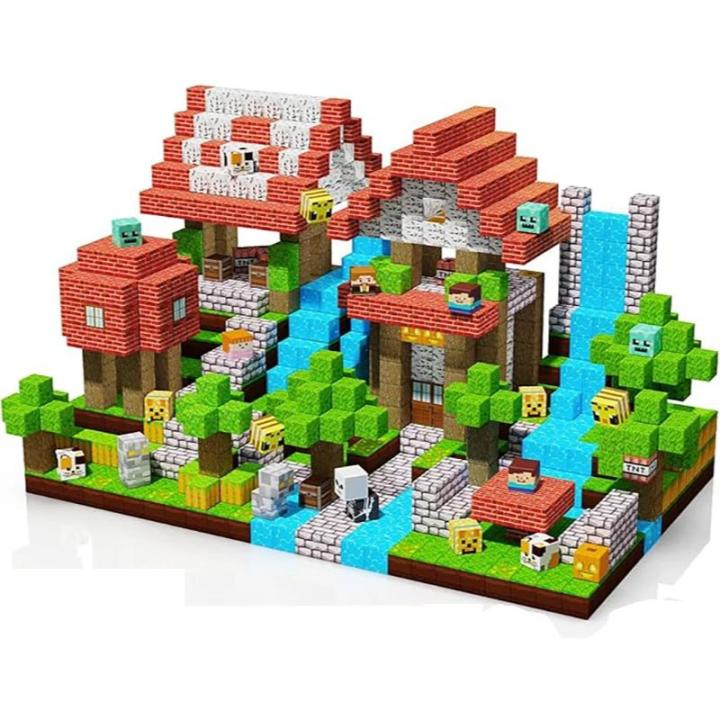 Juego De Bloques De Construcción Magnéticos Para Niños Juguete De Pilastra Seguro Regalo De Cumpleaños O Navidad