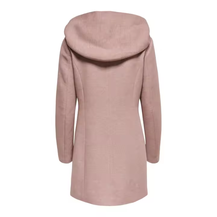 Only mod. 15142911 Abrigo jaspeado con capucha - 1