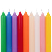 WAI 2 MARKET - Pack de 12, 24, 36, 48 Velas Cilíndricas de Parafina Pura y Mecha de Algodón, 17.5 cm - Larga Duración, Sin Perfume, Sin Humo - Ideal para Decoración de Fiesta y Eventos - Disponible en Blanco, Negro, Rojo, Azul, Verde y Más - details 2