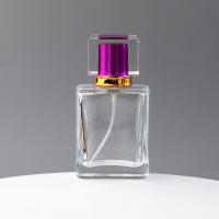 Botella De Perfume Vacía De Vidrio Transparente 50ml Reemplazo Para Viajes Pack De 1 Botella De Cosméticos De Alta Gama - details 8