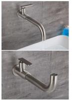 Grifo De Baño Individual De Niquel Pulido Para Pared Grifo De Escobilla Giratorio Accesorios De Baño Montaje En Pared - details 12