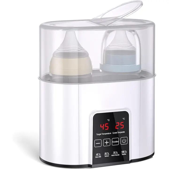Esterilizador de Biberones 4 en 1 Calentador de Biberones Eléctrico Pantalla LED Táctil Inteligente para Limpiar Secar Biberones de Vapor Multifunction Protección Contra sobrecaliento - 1