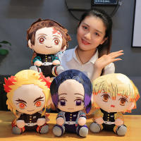 Muñeco De Peluche Demon Slayer 20cm Tanjirou Nezuko Zenitsu Figura De Juego Kimetsu No Yaiba Regalo Para Niños Material De Algodón Relleno De Poliéster - details 0