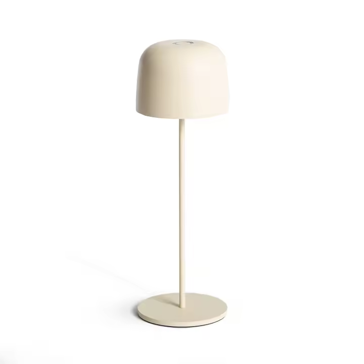 Ledkia Lámpara de Mesa LED Portátil para Exterior Aluminio con Batería Recargable Wink Beige - 1
