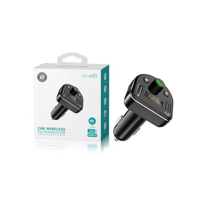 MAXAM / CC-B202 / N96 Transmisor / Cargador De Coche 2USB/3.1A Con Manos Libres Bluetooh / Reproductor De Musica FM - 1