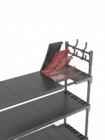 Soporte de lavadora de doble capa sobre el inodoro, acero inoxidable, estantería multifuncional, para cuarto de lavado, cocina, sala de estar, sin electricidad, estantes, ahorro espacio - details 2