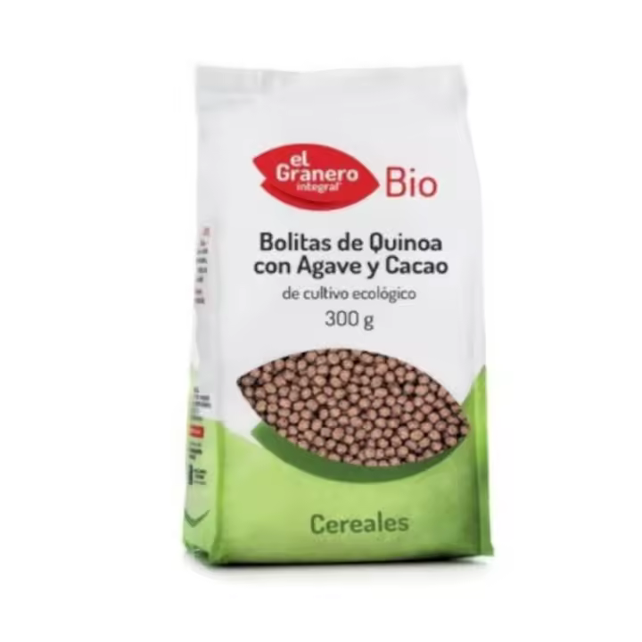 Bolitas De Quinoa Con Agave Y Cacao Bio 300 gr El Granero - 1