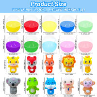 10PCS Teatrillos De Goma Suave Para Niños Juguetes Educativos De Peluche Animal Para Juegos De Rol Y Cuentos Regalo Para Niñas - details 11