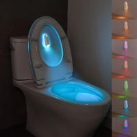 Luces Nocturnas RGB Con Sensor De Movimiento Para Inodoro LED Inteligente Impermeable USB Mini Luz De Color Para Decoración De Baño - details 1