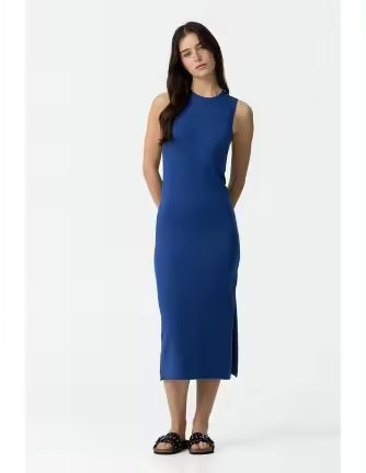 Vestido Tiffosi Halia azulón de punto - 1