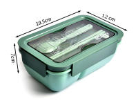 YverLand - Fiambrera para llevar la comida al trabajo. Lunch box, caja de almuerzo infantil para niños de colegio. Tupper lonchera con compartimentos herméticos porta alimentos - details 3