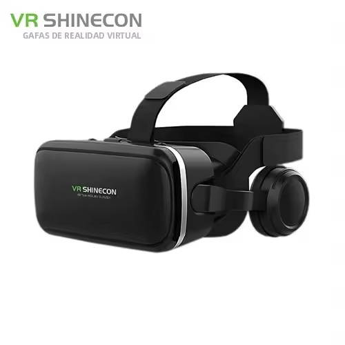 VR Shinecon 6.0 Cabeza De Auriculares Versión 3D Realidad Virtual Estéreo Con Control Remoto Para IOS Android Visión Inmersiva - 1