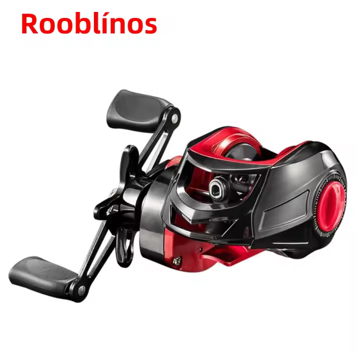 Carrete De Pesca Rooblinos BR Baitcasting 8kg Arrastre Máximo Lanzamiento Largo Accesorios De Carrete De Pesca Tipo Baitcast Para Oceano Río Reservorio Piscina - 1
