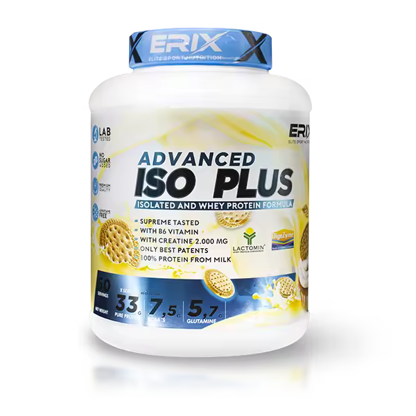 ERIX NUTRICION | ISO PLUS PROTEINA 2 KG | Proteína Aislada | Para el Desarrollo Muscular | Proteína de Suero de Alta Pureza | Ayuda a la Recuperación Muscular | Proteinas con Aminoácidos - 1