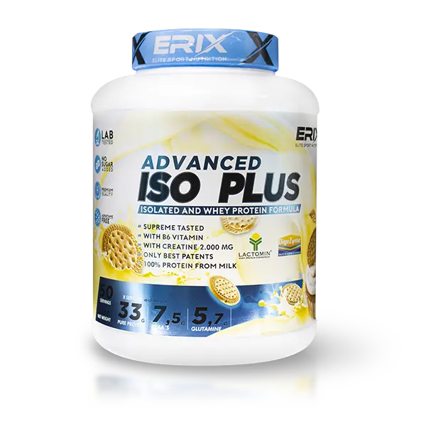 ERIX NUTRICION | ISO PLUS PROTEINA 2 KG | Proteína Aislada | Para el Desarrollo Muscular | Proteína de Suero de Alta Pureza | Ayuda a la Recuperación Muscular | Proteinas con Aminoácidos - 1