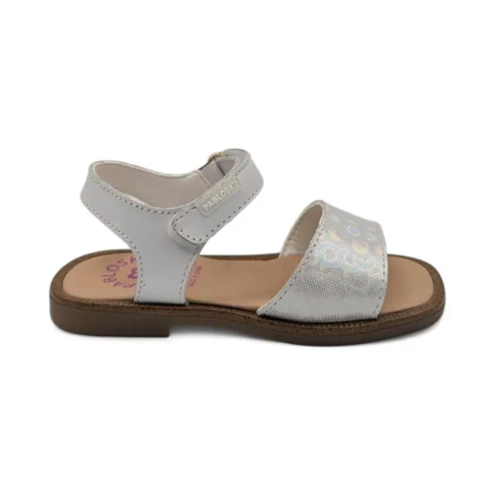 Sandalias marca Pablosky para infantil en color blanco - 1