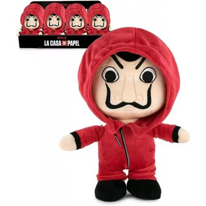 Famosa Peluche La Casa de Papel 20 Cm - Textura Suave y Coleccionable - 1