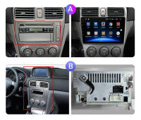 AWESAFE PX9 inalámbrico CarPlay Android Auto Radio para Subaru Forester SG 2002 2003 2004 2005 2006 2007 2008 coche reproductor multimedia GPS 2 din autoradio volante controles RDS Bluetooth - details 0