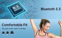 Auriculares Bluetooth Inalámbricos 5.3 Sports Con Micrófono Reducción De Ruido TWS Estéreo Alta Fidelidad Toques Sensibles Para Correr Y Estudiar Negro - details 5