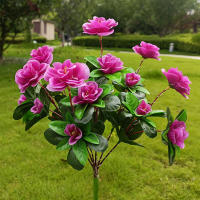 Lámpara Solar LED De Flores Azalea Para Jardín Decorativa Luz De Paisaje Orquídea Rosa Para Jardín Camino Venta Individual - details 9