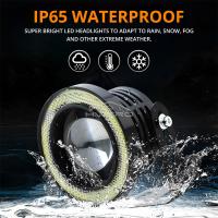Faros LED Auto DRL COB 12V Luz Diurna Inalámbrica Para Coche Con Señal De Faros Y Luz De Fosa Luz Del Aire Angel Eyes Para Hyundai Accent - details 18