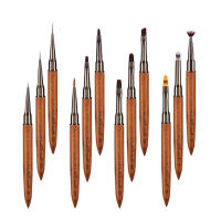 Pincel De Manicura Con Mango De Madera Antideslizante Para Dibujar Líneas Francesas Y Pintura De Flores Herramienta DIY Para Detalles Finales Reutilizable - details 6