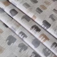 Mantel antimanchas de hule, Fácil a limpiar, Impermeable, Cuadrados, Acuarela, Gris, Marron, Hulehule Tex - LEONOR BROWN - details 2