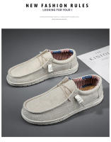 Zapatos Casuales Para Hombre En Lona Cómodos Y Ligeros Transpirables Zapatillas Planas Slip-on Para Conducir Talla Grande 47 - details 16